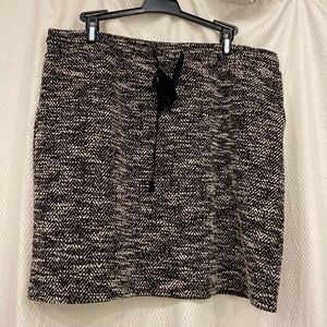 Drawstring mini skirt